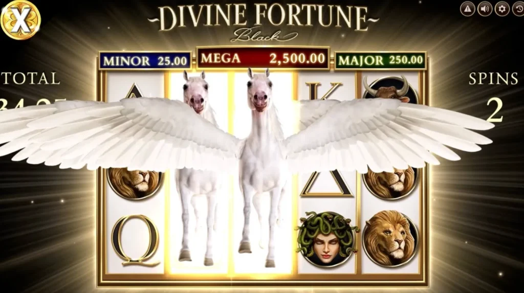 divine fortune black slots