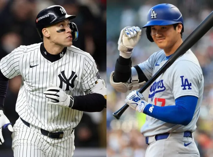 Yankees and Dodgers players