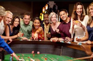 people playing in casino